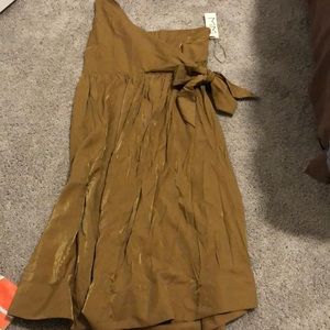 Maternity one shoulder dress